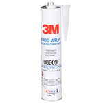 imagen de 3M Window-Weld 08609 One-Part Black Urethane Adhesive - Paste 10.5 fl oz Cartridge