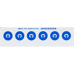 imagen de Brady Azul sobre blanco Etiqueta del extintor 45195 - Texto Imprimido = C - Universal - 754476-45195