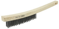 imagen de Weiler Steel Hand Wire Brush - 4.1 in Width x 13.5 in Length - 0.012 in Bristle Diameter - 44053