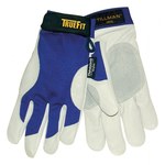imagen de Tillman TrueFit 1485 Blue/Pearl Medium Grain Pigskin Leather/Spandex Work Gloves - Leather Palm Coating - 8 in Length - Smooth Finish - 1485M