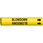 imagen de Bradysnap-On B4014- Marcador de tubos - 1 1/2 pulg. to 2 3/8 pulg. - Plástico - Negro sobre amarillo - B-915