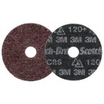 imagen de 3M Scotch-Brite Disco de acondicionamiento de superficies de cambio rápido 67231 - Cerámica con forma de precisión - 4 1/2 pulg. - Grueso - 120+