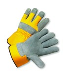 imagen de West Chester 500Y Yellow Small Split Cowhide Leather Work Gloves - Wing Thumb - 9.5 in Length - 500Y/S