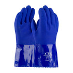 imagen de PIP XtraTuff 58-8656 Blue Large Supported Chemical-Resistant Gloves - 11.8 in Length - Rough Finish - 58-8656/L
