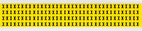 imagen de Brady 3400-X Etiqueta en forma de letra - X - Negro sobre amarillo - 1/4 pulg. x 3/8 pulg. - B-498