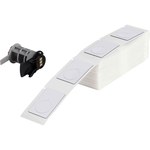 imagen de Brady M6-168-593 Etiquetas para impresora con panel en relieve - 1.2 pulg. x 1.9 pulg. - Poliéster - Blanco - B-593