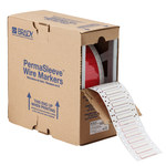 imagen de Brady Permasleeve HX-187-2-WT-3 Funda de impresora troquelada - 0.667 pulg. x 0.331 pulg. - Blanco - B-7642