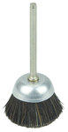 imagen de Weiler Horsehair Cup Brush - Unthreaded Stem Attachment - 1 in Diameter - Fill Type: Stiff Hair - 26095