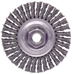 imagen de Weiler 13133 Wheel Brush - 4 in Dia - Knotted - Stringer Bead Stainless Steel Bristle