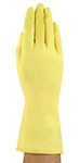 imagen de Ansell AlphaTec 87-089 Yellow 7.5 Unsupported Chemical-Resistant Glove - 12 in Length - Reversed Lozenge Finish - G12Y