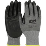 imagen de PIP G-Tek PolyKor 556 Gray Small PolyKor Cut-Resistant Gloves - Reinforced Thumb - ANSI A5 Cut Resistance - Polyurethane Palm & Fingers Coating - 556-S