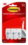 imagen de 3M Command 17067ES Plastic White Small Wire Hooks - 1 5/8 in Length x 3/4 in Width 1/2 lb Weight Capacity - 86693