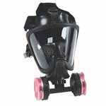imagen de MSA Ultra Allergen Reduction Mascarilla completa 10016757 - tamaño Grande - Negro - Silicona SoftFeel - 26079