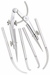 imagen de Starrett Divisor de extensión para carpinteros y chapistas con patas de pinza - longitud de 12 pulg. (300mm) - 85C