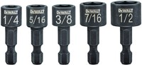 imagen de DEWALT Impacto listo Juego de llaves de tuerca compactas DWAIND-5 - Acero resistente a los golpes - 56517