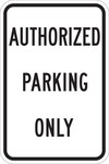 imagen de Brady B-959 Aluminio Cartel de información, restricción y permiso de estacionamiento - Reflectante - 115431