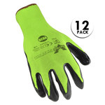 imagen de Valeo V820 Green/Black Medium Nylon Work Gloves - Nitrile Palm & Fingers Coating - VI9585ME