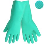 imagen de Global Glove 515 Verde 11 Nitrilo No compatible Guantes resistentes a productos químicos - Longitud 13 pulg. - 515 sz 11