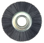 imagen de Weiler Burr-Rx 86126 Wheel Brush - 8 in Dia - Crimped Round Nylon Bristle