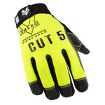 imagen de Valeo V100 Yellow Large Kevlar/Nylon Mechanic's Gloves - ANSI 5 Cut Resistance - VI9549LG