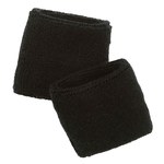 imagen de Ergodyne Chill-Its 6500 Black Cotton/Terry Cloth Wrist Sweatband - 720476-12402