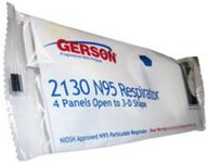 imagen de Gerson N95 Pliegue plano Respirador desechable 082130W - GERSON 082130W