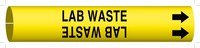 imagen de Brady 4226-F Marcador de tubería con correa - 6 pulg. to 7 7/8 pulg. - Otros líquidos - Plástico - Negro sobre amarillo - B-915