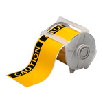 imagen de Brady 121560 Rollo de etiquetas para impresora - Vinilo - Negro sobre amarillo - B-595
