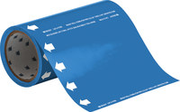 imagen de Brady 41598 Marcador de tubería autoadhesivo - Vinilo - Azul - B-946