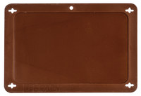 imagen de Brady 87711 Marrón Rectángulo Plástico Etiqueta en blanco para válvula - Ancho 4 pulg. - Altura 2 1/2 pulg. - B-418