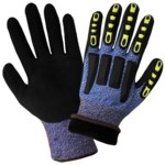 imagen de Global Glove Vise Gripster CIA317inT Azul/Negro Grande HDPE Guantes para condiciones frías - Insulación Felpa - CIA317INT LG