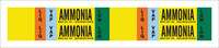 imagen de Brady 90476 Marcador de tubería autoadhesivo - 1 pulg. to 2 1/2 pulg. - Vinilo - Negro/Azul/Verde/Naranja/Blanco sobre amarillo - B-946