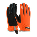 imagen de PIP Maximum Safety Viz 120-4600 Black/Orange Small Lycra/Nylon/Spandex/Synthetic Leather Work Gloves - 8.1 in Length - 120-4600/S