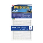 imagen de 3M Filtrete Premium Allergen & Home Pollutants 14 in x 25 in x 1 in EA04-4 MERV 13, 2200 MPR Air Filter - 90131