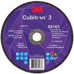 imagen de 3M Cubitron 3 Disco de corte y rectificado 89163 - Tipo 27 (centro hundido) - 7 pulg. - Óxido de aluminio cerámico de precisión - 36+