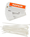 imagen de Brady 76141 Negro/Naranja sobre blanco Poliéster Etiqueta de seguridad del equipo - Ancho 3 pulg. - Altura 5 3/4 pulg. - B-851
