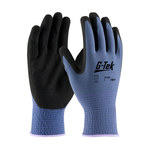 imagen de PIP G-Tek GP 34-500 Blue/Black XX-Small Nylon Work Gloves - Nitrile Palm & Fingertips Coating - 8.7 in Length - 34-500/XXS