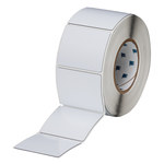 imagen de Brady THTEP177-593-.25 Rollo de etiquetas troqueladas para impresoras - 3 pulg. x 2 1/2 pulg. - Poliéster - Blanco - B-593