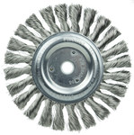 imagen de Weiler 08325 Wheel Brush - 6 in Dia - Knotted - Standard Twist Stainless Steel Bristle