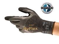 imagen de Ansell HyFlex 11-937 Anthracite Gray 11 Cut Resistant Gloves - ANSI A2 Cut Resistance - Nitrile Foam Both Sides, 3/4 Back Coating - 11-937-9