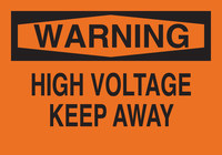 imagen de Brady B-555 Aluminio Rectángulo Cartel de seguridad eléctrica Naranja - 10 pulg. Ancho x 7 pulg. Altura - 41128