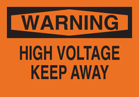 imagen de Brady B-555 Aluminio Rectángulo Cartel de seguridad eléctrica Naranja - 10 pulg. Ancho x 7 pulg. Altura - 41128