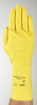 imagen de Ansell AlphaTec 87-297 Yellow 7 Unsupported Chemical-Resistant Glove - 12 in Length - 20 mil Thick - 192971