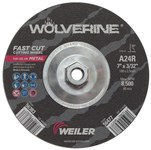 imagen de Weiler Wolverine Rueda de corte 56477 - Tipo 27 - rueda de centro hundido - 7 pulg. - Óxido de aluminio - 24 - R