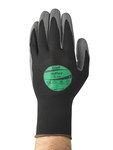 imagen de Ansell HyFlex 11-421 Black/Gray 10 Nitrile Work Gloves - Polyurethane Palm & Fingertips Coating - Rough Finish
