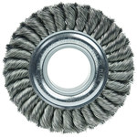 imagen de Weiler 09180 Wheel Brush - 6 in Dia - Knotted - Standard Twist Steel Bristle