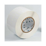 imagen de Brady THT-37-423-10 Rollo de etiquetas troqueladas para impresoras - 1.5 pulg. x 1/2 pulg. - Poliéster - Blanco - B-423