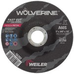 imagen de Weiler Wolverine Rueda de corte 56392 - Tipo 27 - rueda de centro hundido - 5 pulg. - Óxido de aluminio - 60 - S