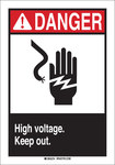 imagen de Brady B-555 Aluminio Rectángulo Cartel de seguridad eléctrica Blanco - 7 pulg. Ancho x 10 pulg. Altura - 48979