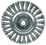 imagen de Weiler 08106 Wheel Brush - 6 in Dia - Knotted - Standard Twist Steel Bristle
